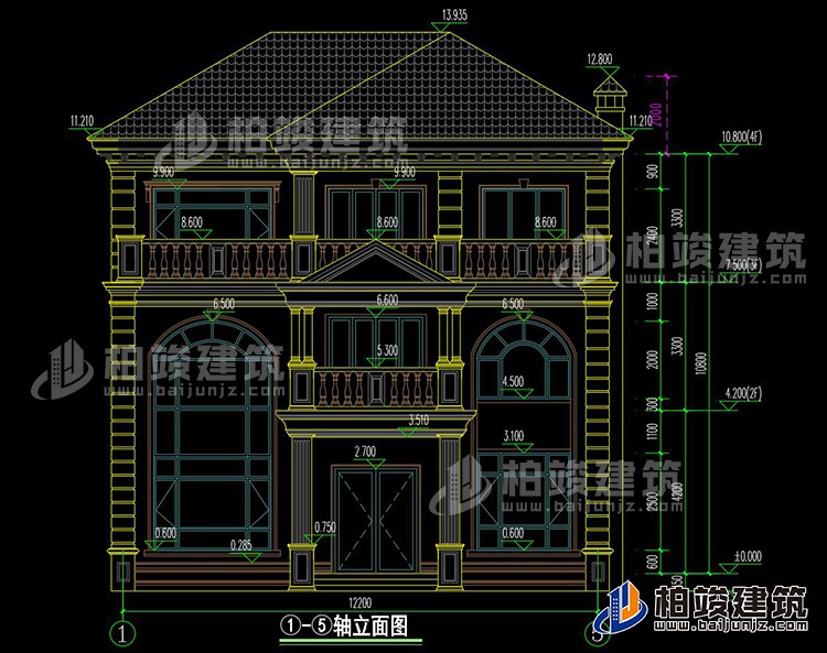 正立面图